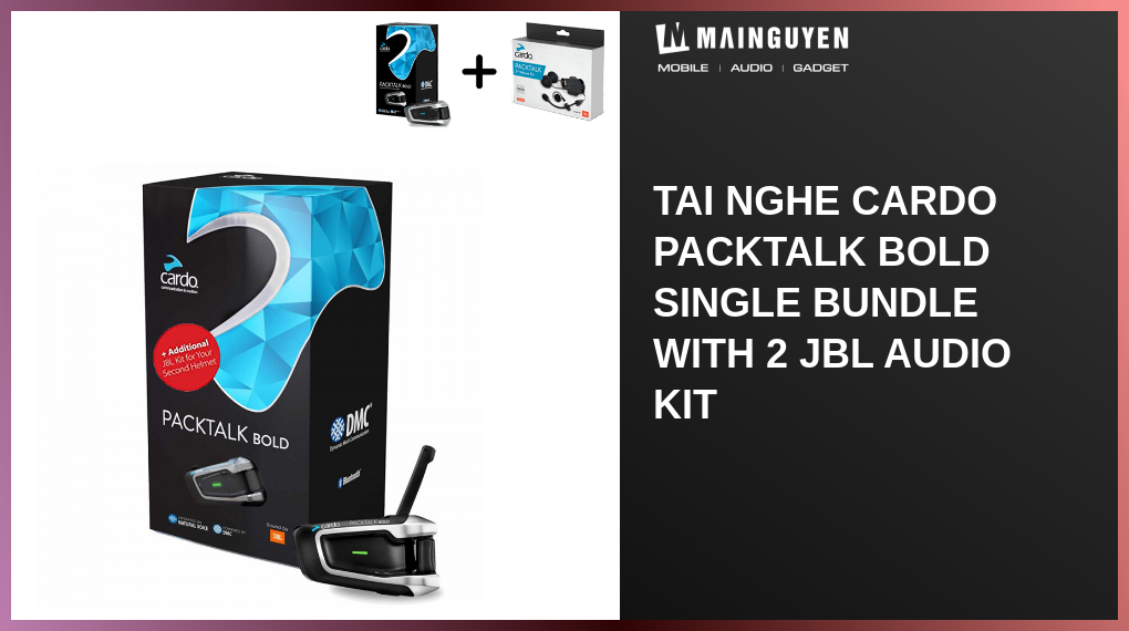 Tai Nghe Cardo Packtalk Bold Single Bundle With Jbl Audio Kit Hp