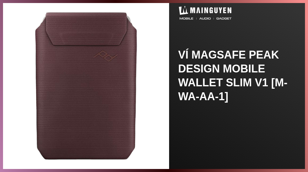 Peak Design Mobile Wallet Slim - Redwood - Kamera Express