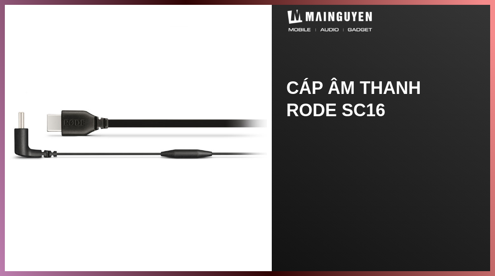 Cáp âm thanh Rode SC16(O14250) | mainguyen.vn