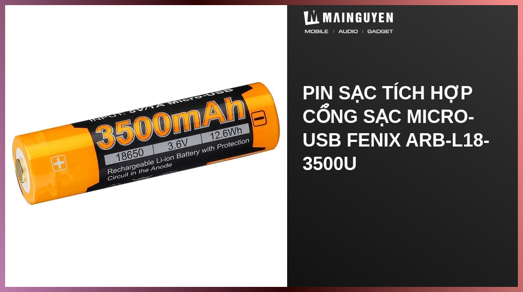 Pin sạc tích hợp cổng sạc micro-USB Fenix ARB-L18-3500U(PK41918 ...