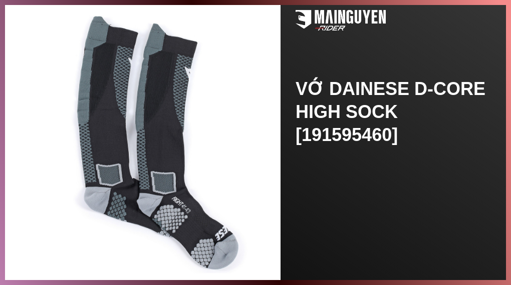 Vớ Dainese D-Core High Sock [191595460](VON51322) | mainguyenrider.com