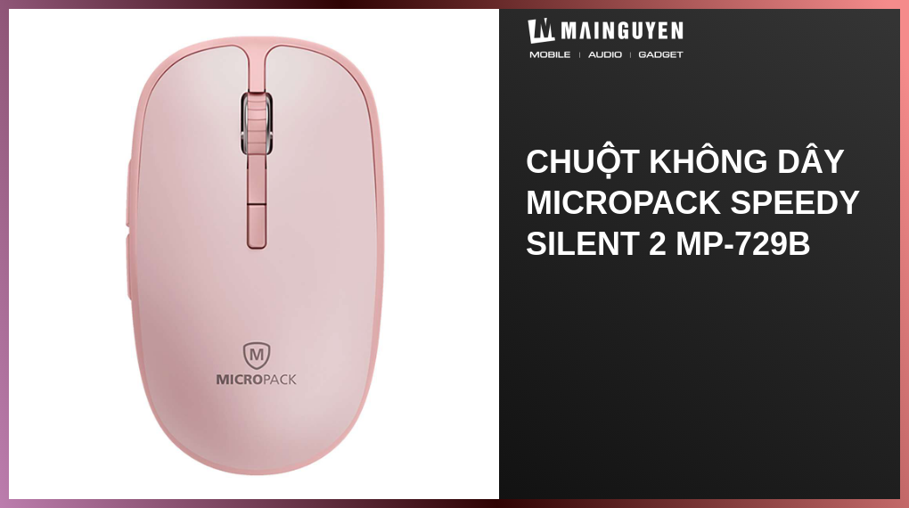 Chuột không dây MicroPack SPEEDY SILENT 2 MP-729B(A59250) | mainguyen.vn
